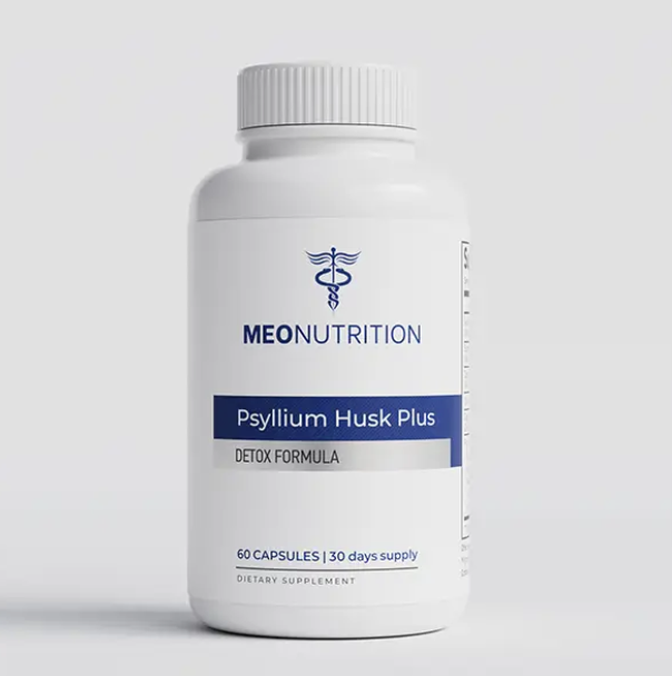 Meo Nutrition Psyllium Husk Plus detox formula bottle